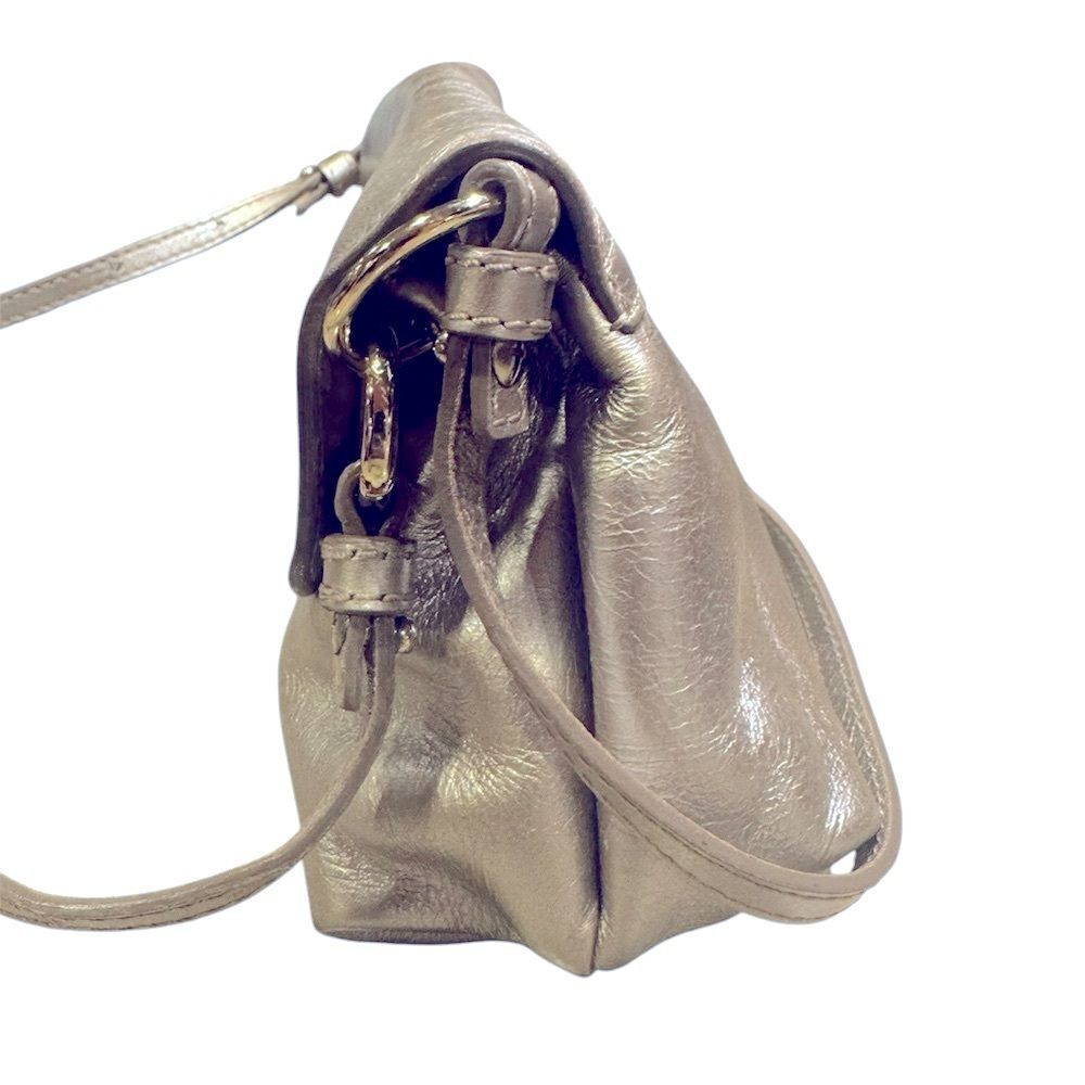 CHLOE Metallic Sunlit Silver 2way Mini Lily Crossbody… - Gem